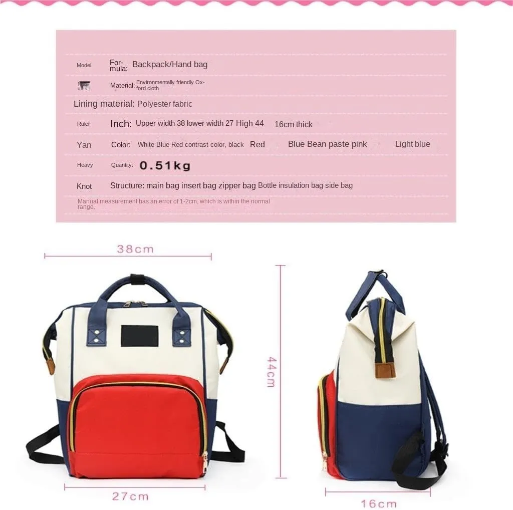 Diaper Bag Mummy bag thermal insulation fashionable lightweight travel backpack storage backpack Daiper Bag(Br)