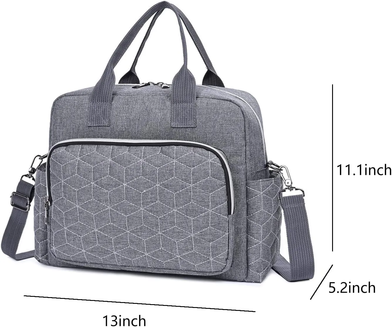 Diaper Bag Tote Baby Changing Bag Baby Bags for Mom Multifunction Travel Diaper Bag for Women（Grey2）