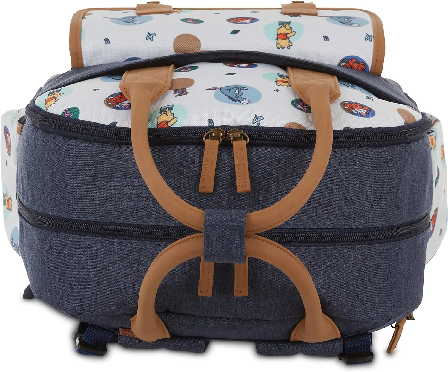 Disney Baby Diaper Bag, Winnie The Pooh Double Hnadle, Backpack