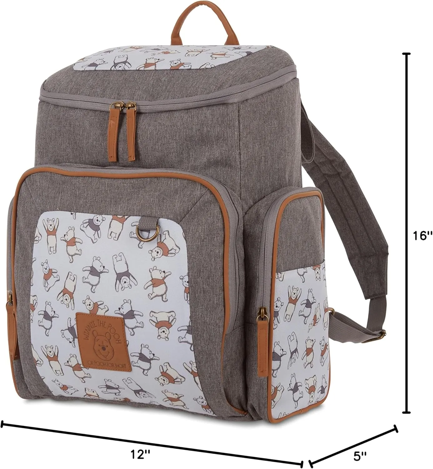 Disney Baby Diaper Bag, Winnie The Pooh Jartop, Backpack