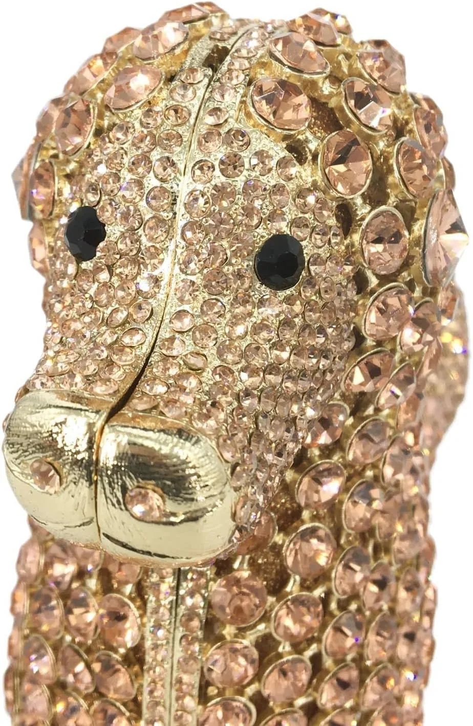 DJBM Cute Poodle Rhinestone Evening Clutch Lovely Animal Dog Crystal Purses Diamond Evening Bags for Women Party Prom