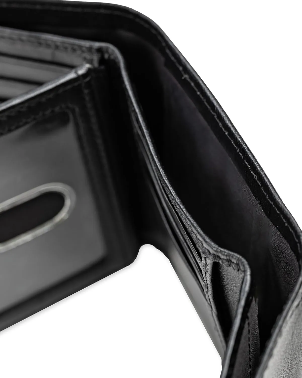Dockers Men's Extra Capacity Slim Profile Trifold Wallet with Multiple Card Slots and ID Window