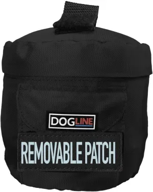 Dogline Side Utility Bags for Unimax Harness Service Dog First Aid Kit Medical Alert (L/XL, Black)