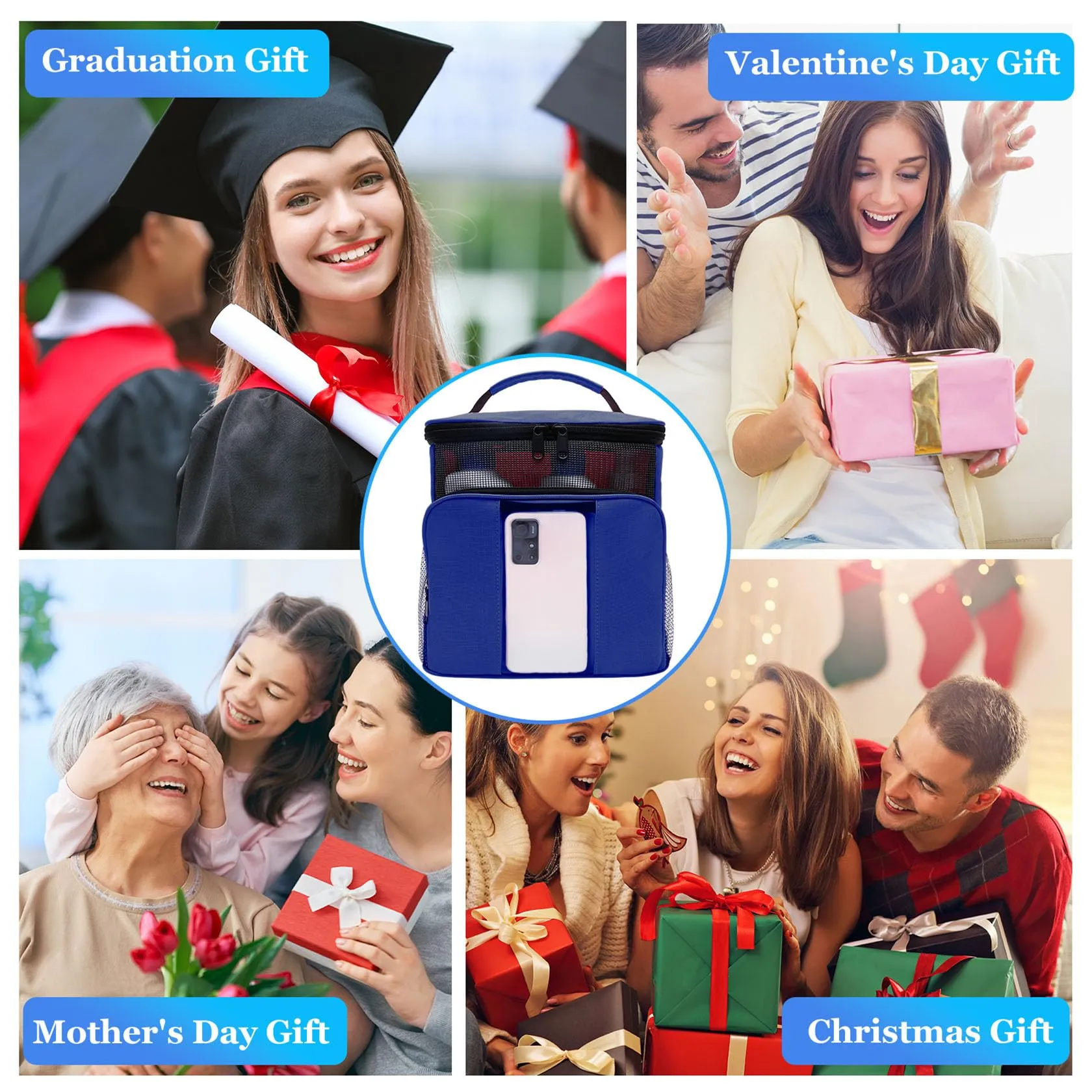 Dorm Room Essentials for College Students Girls Boys Guys, Toiletry Bag Travel Bag with Hanging Hook, Water-resistant Shower Caddy Portable for Bathroom Camping Swimming Beach, Gifts for Christmas