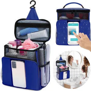 Dorm Room Essentials for College Students Girls Boys Guys, Toiletry Bag Travel Bag with Hanging Hook, Water-resistant Shower Caddy Portable for Bathroom Camping Swimming Beach, Gifts for Christmas