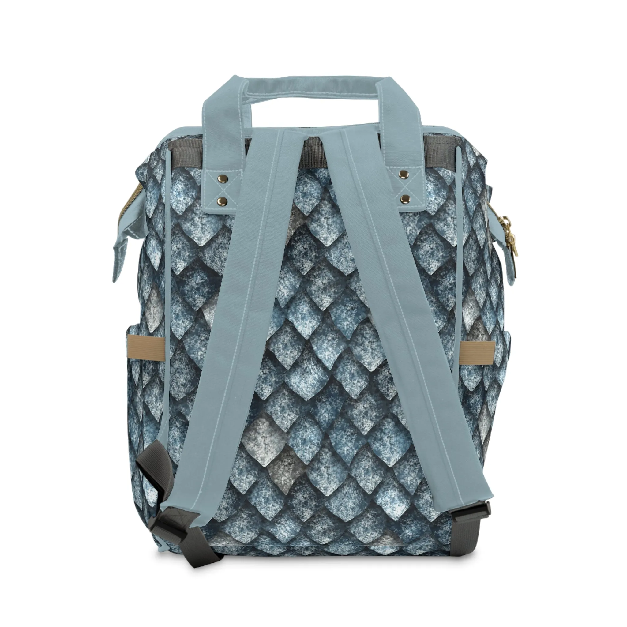 Dragon Scale Diaper Backpack - Durable & Magical Baby Bag with Shimmering Scale Patterns, Perfect for Fantasy-Loving Families