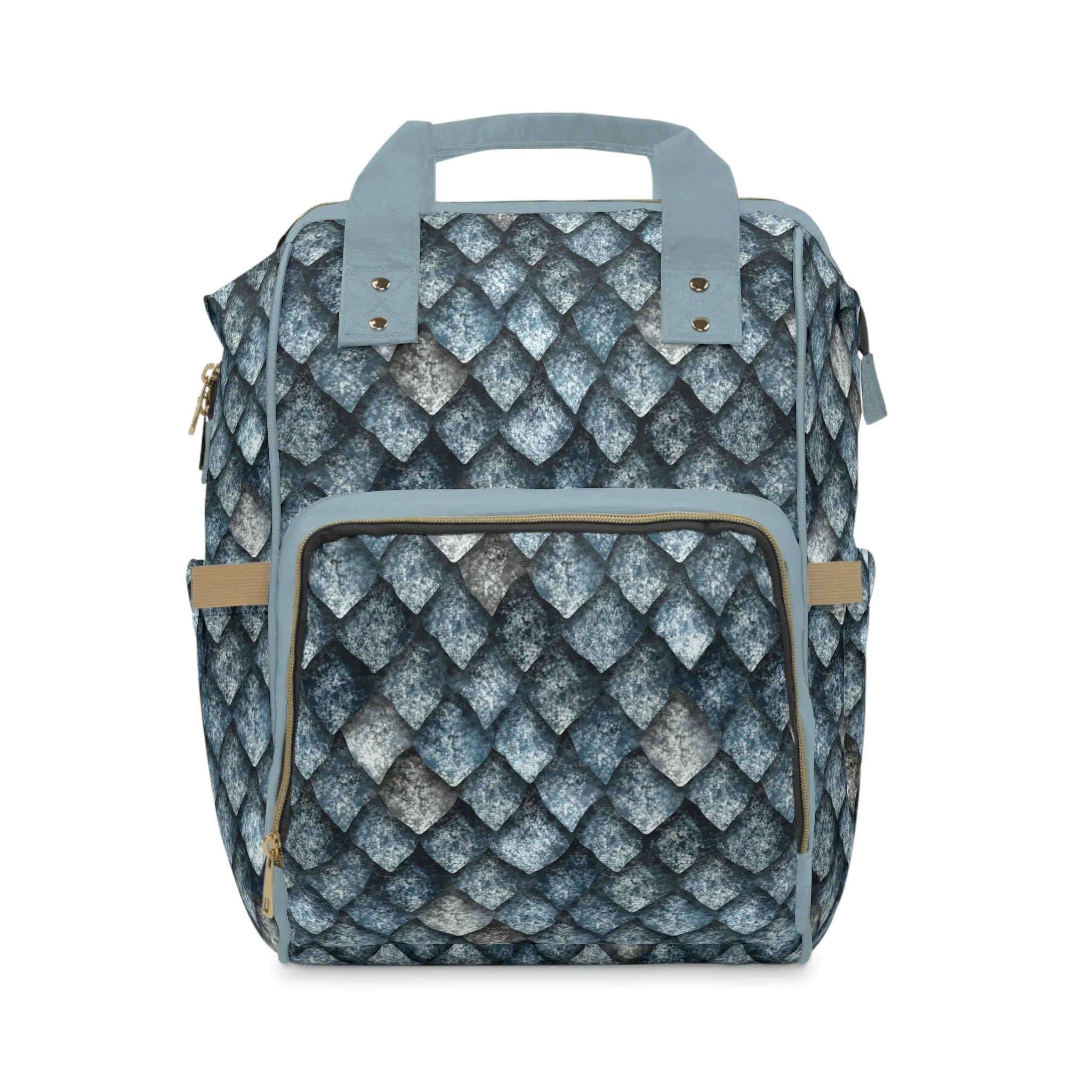 Dragon Scale Diaper Backpack - Durable & Magical Baby Bag with Shimmering Scale Patterns, Perfect for Fantasy-Loving Families