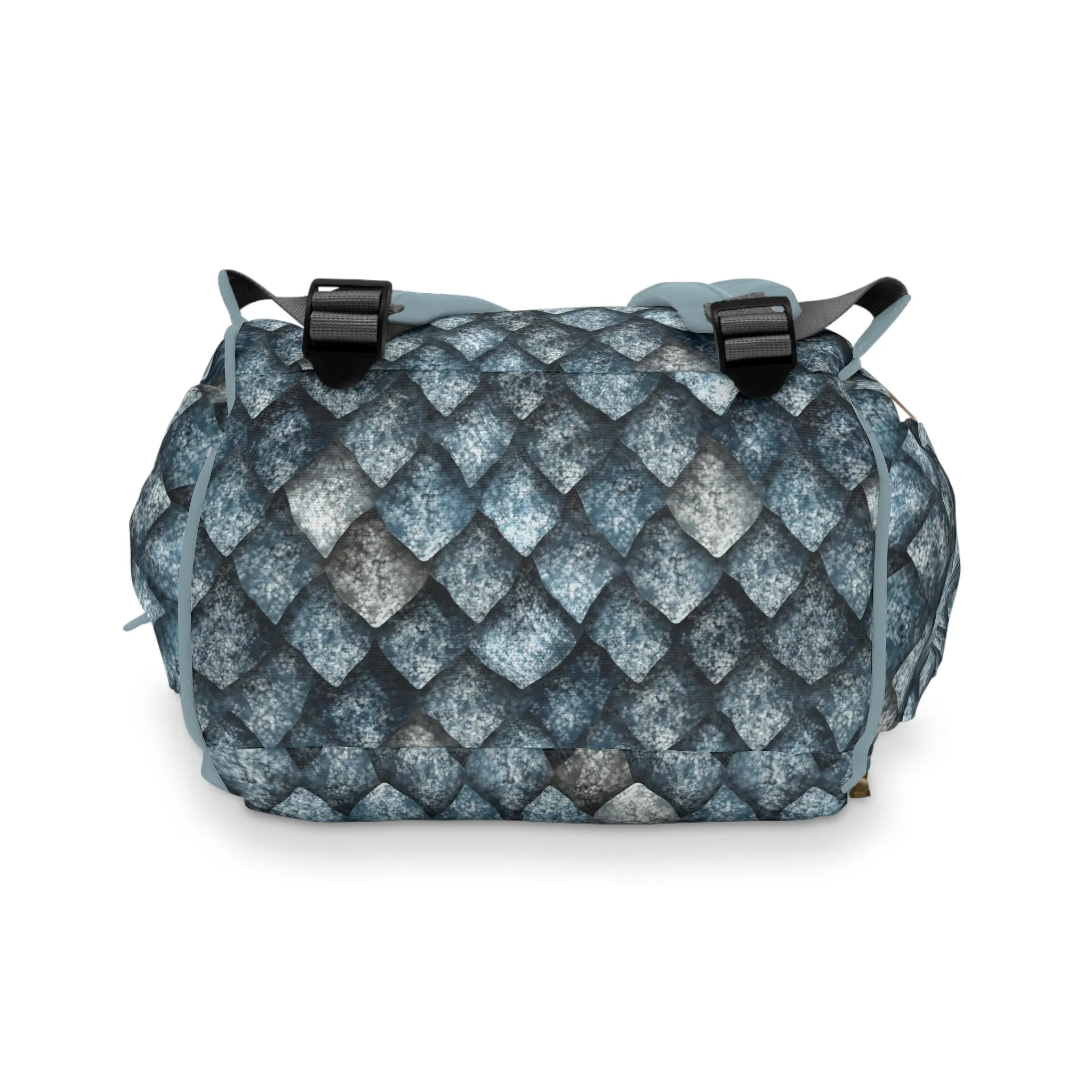 Dragon Scale Diaper Backpack - Durable & Magical Baby Bag with Shimmering Scale Patterns, Perfect for Fantasy-Loving Families