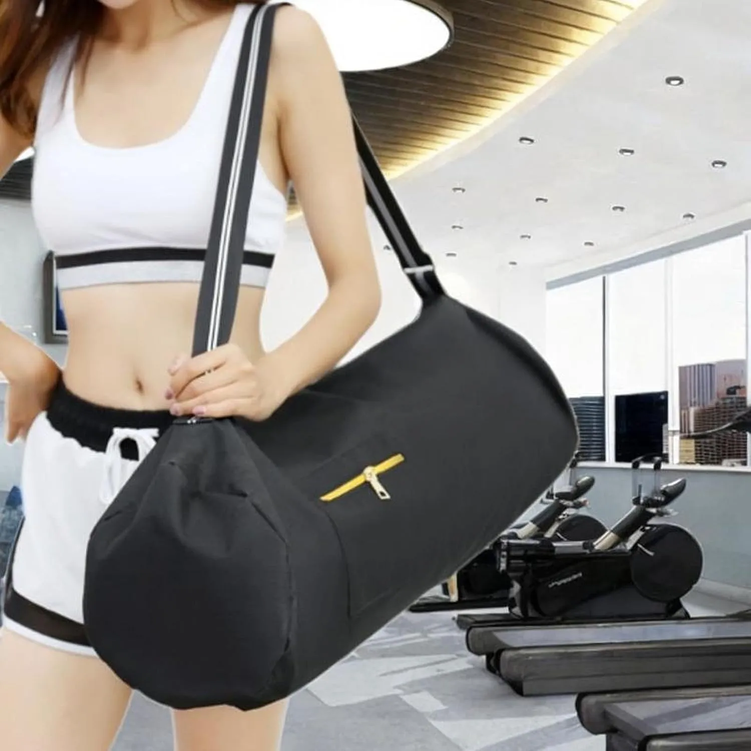 Duffel Bag Gym Bag Crossbody Bag Large Capacity 31.5 Inch Badminton Bag Diving Fins Bag for Scuba Dive Pool Sports Beach