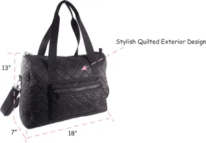 Duffle Diaper Bag with Changing Pad, Large Travel Diaper Tote for Mom and Dad, Multifunction, Unisex Baby Bag