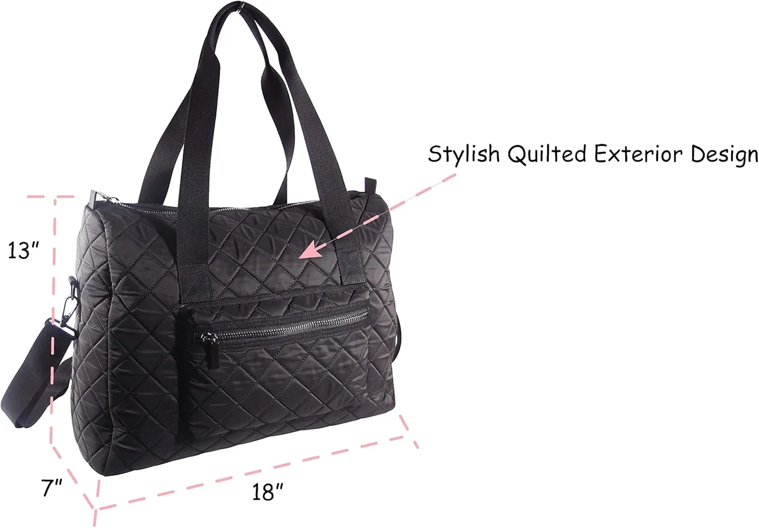 Duffle Diaper Bag with Changing Pad, Large Travel Diaper Tote for Mom and Dad, Multifunction, Unisex Baby Bag