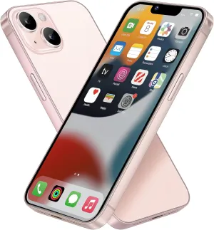 Dummy Fake Phone Model, Toy Phone Prop Looks Like The Real Phone Compatible with Phone 13, Send a Toy Phone for Kids (Pink)