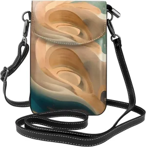 Dunhuang Mystery Zippered Crossbody Bag, Women'S Shoulder Bag With Card Slot, ^Removable Shoulder Strap, 7.6 X 4.9 In.