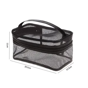 Durable Coarse Net Nylon Mesh Makeup Toiletry Bag