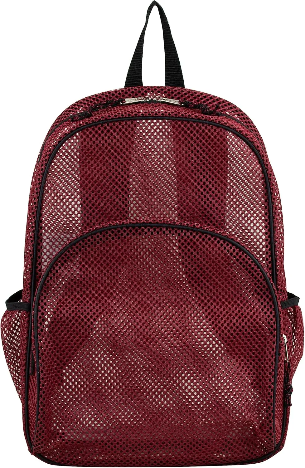 Eastsport Heavy Duty Mesh Sport Backpack Daypack Bookbag Bag See Through for Travel, Swim, Gym, Beach, 17.5 Inches, Maroon