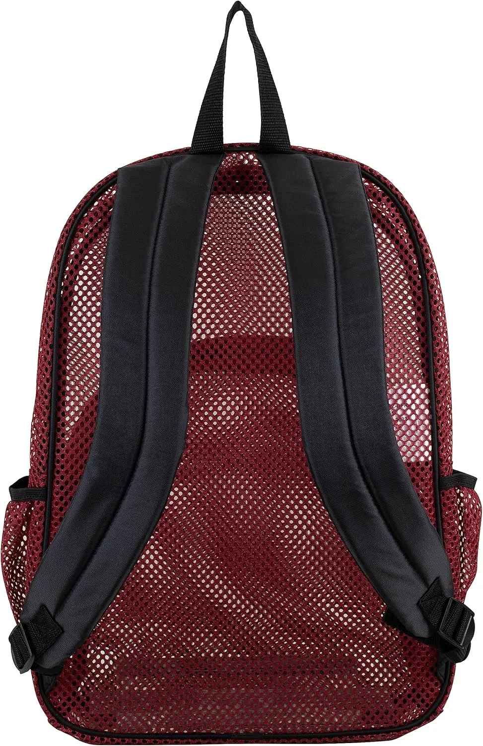 Eastsport Heavy Duty Mesh Sport Backpack Daypack Bookbag Bag See Through for Travel, Swim, Gym, Beach, 17.5 Inches, Maroon