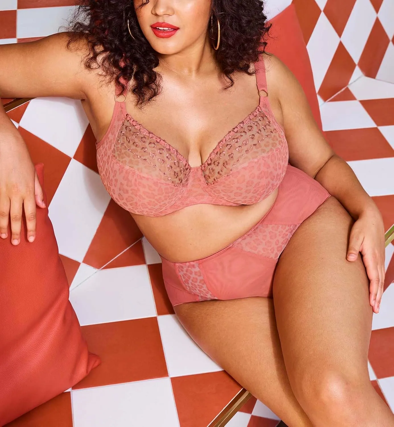 Elomi Women's Plus Size Matilda Underwire Plunge Bra Haute Red
