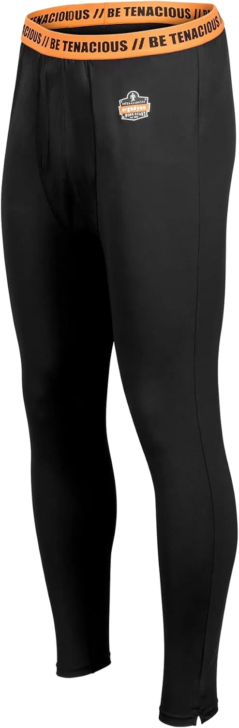 Ergodyne Men's Standard Lightweight Base Layer Pants, Black, Extra Large