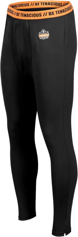 Ergodyne Men's Standard Lightweight Base Layer Pants, Black, Extra Large