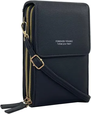 Esimileeya Small Compact Cell Phone Crossbody Bags for Women Trendy Purses Touchscreen Shoulder Bag with Credit Card Slots