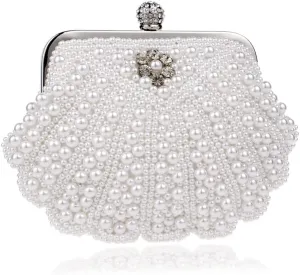 Eysee Evening Bag, Exquisit Cluth Bags,Women Wedding Bag for Party, Polyester Cluch Bag, White
