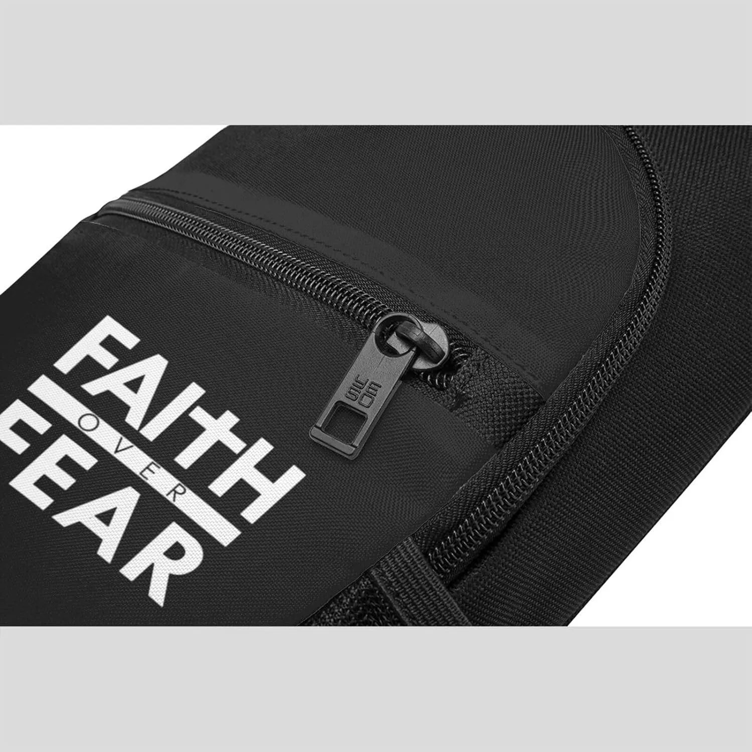 Faith Over Fear Bible Scripture Verse Christian Unisex Chest Bag Lightweight Crossbody Shoulder Bag Travel Pocket