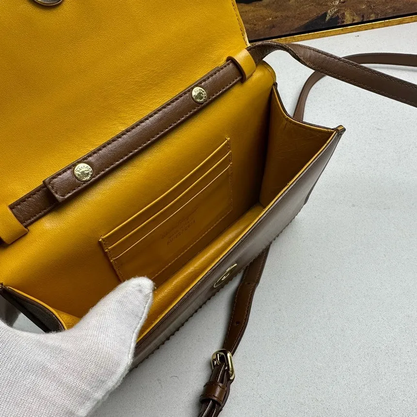 Ferragamo Leather Crossbody Bag in Brown - Vintage Designer Handbag (11704448)