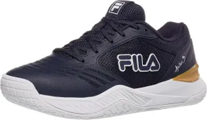 Fila Axilus 3 Womens Tennis Shoes Navy/Wht/Wheat B Medium 8