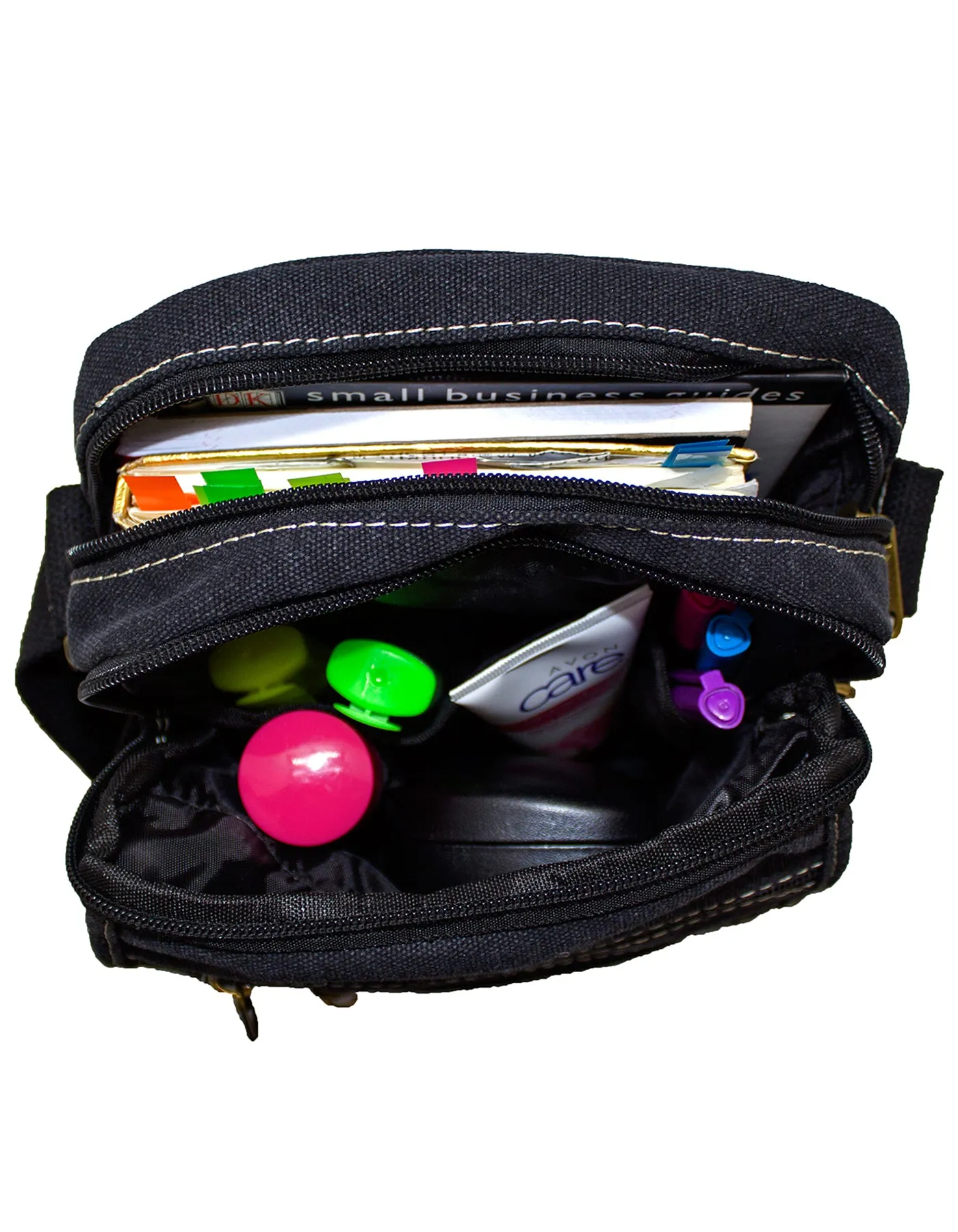 Fino HY-3348 Unisex Canvas Compact Travel Sling Bag