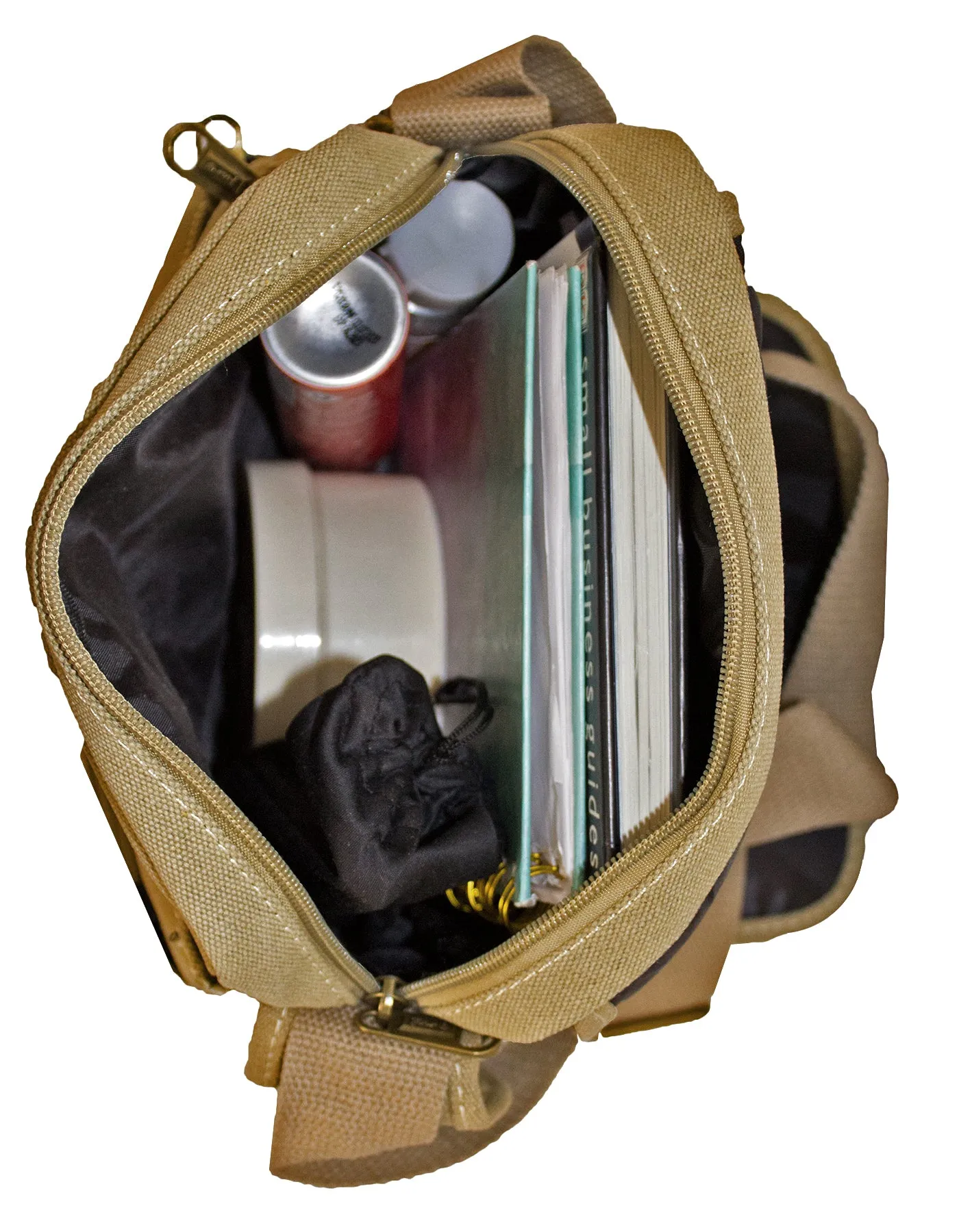 Fino HY-3348 Unisex Canvas Compact Travel Sling Bag
