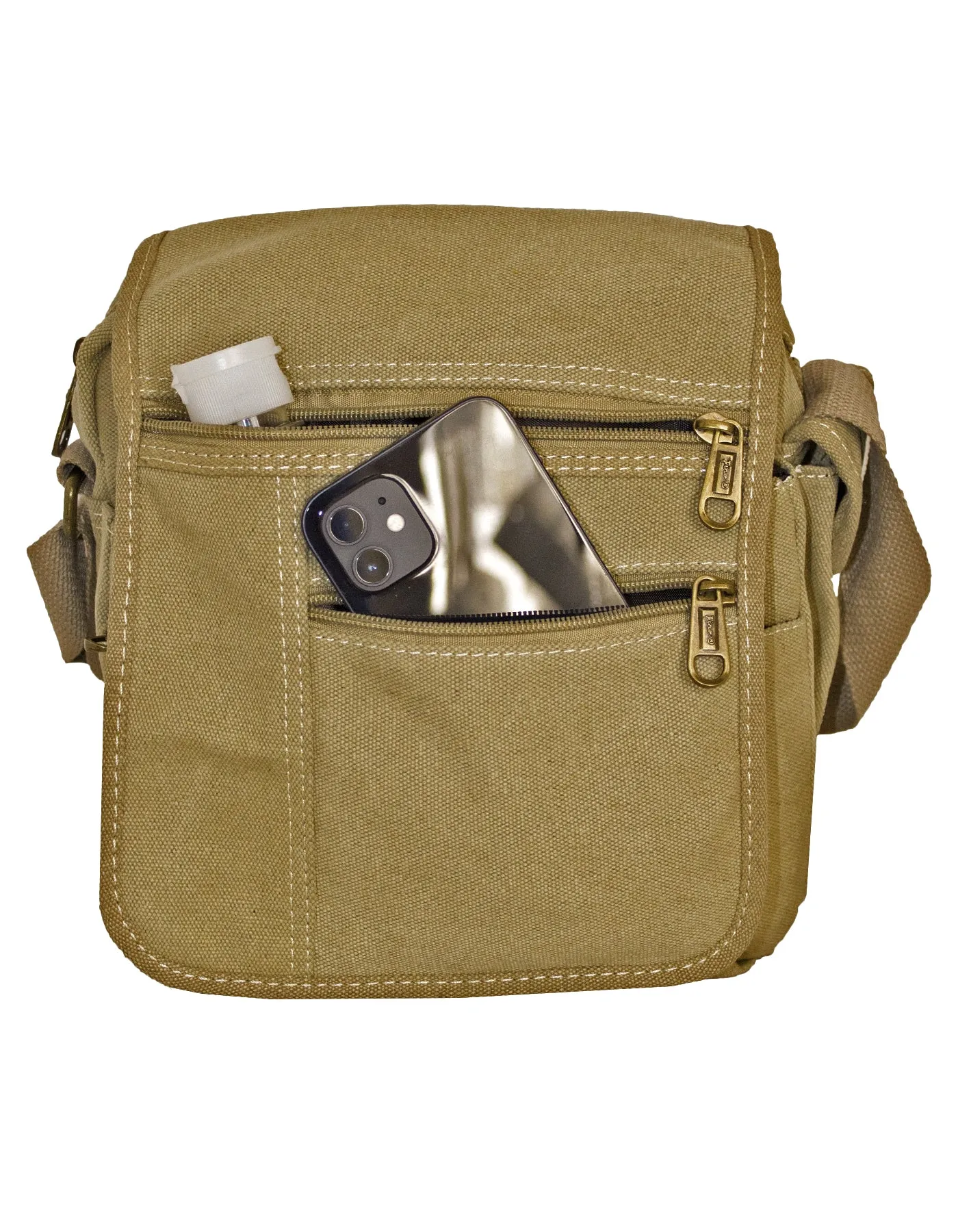 Fino HY-3348 Unisex Canvas Compact Travel Sling Bag