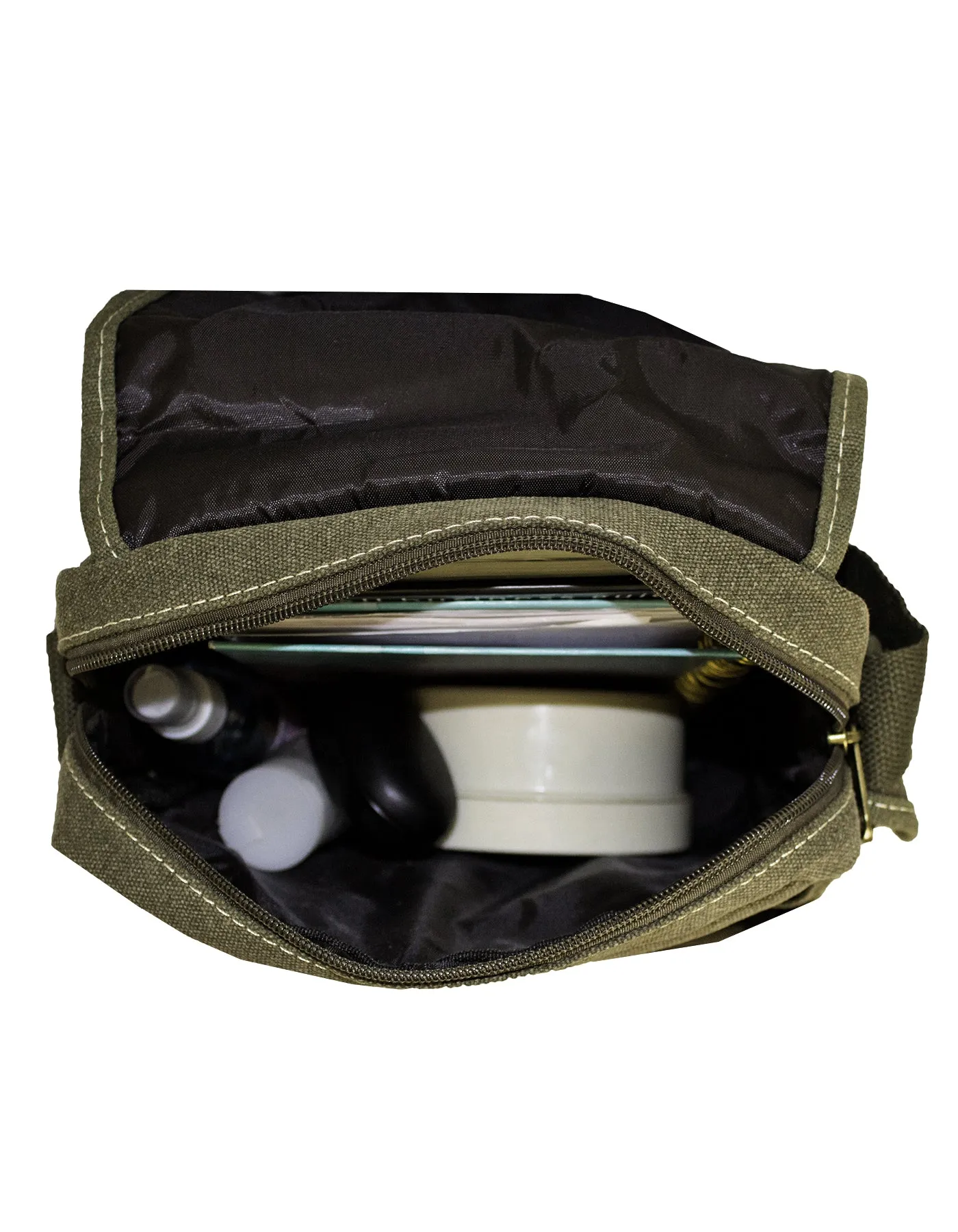 Fino HY-3348 Unisex Canvas Compact Travel Sling Bag
