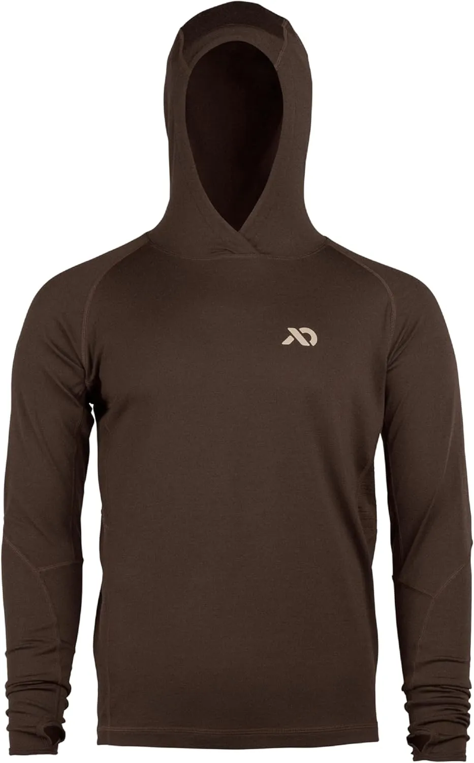 First Lite Men’s Wick Hoody - Merino Wool Ultralight Camo Hunting Base Layer, Quick Dry, UV Protection Hunting Clothing