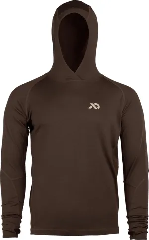 First Lite Men’s Wick Hoody - Merino Wool Ultralight Camo Hunting Base Layer, Quick Dry, UV Protection Hunting Clothing