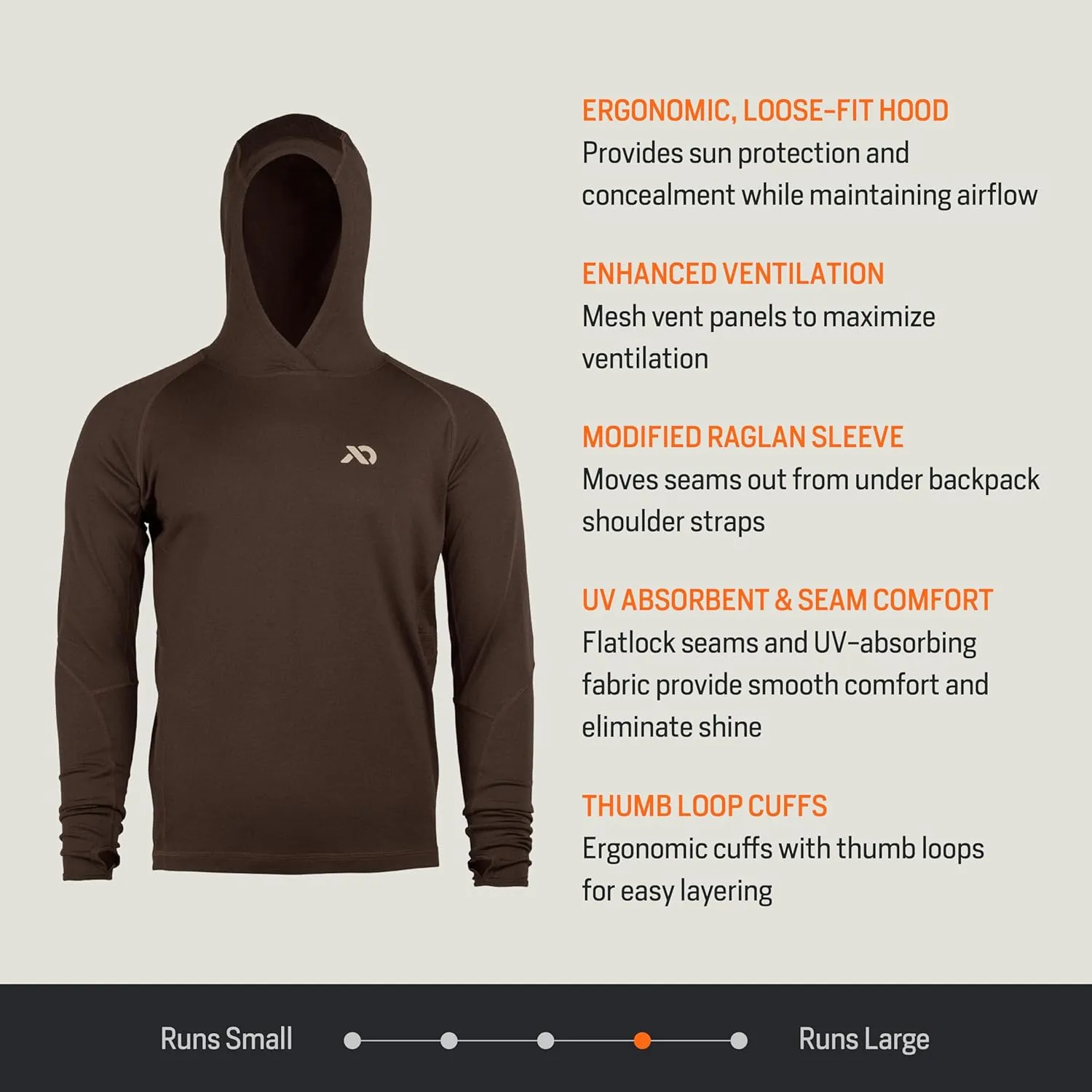 First Lite Men’s Wick Hoody - Merino Wool Ultralight Camo Hunting Base Layer, Quick Dry, UV Protection Hunting Clothing