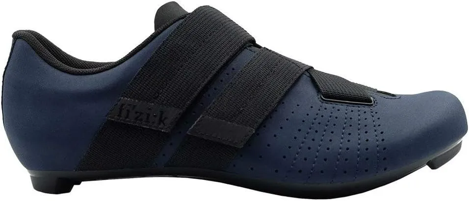 Fizik Men's Tempo R5 Powerstrap Road Cycling Shoes - Navy/Black (Navy/Black - 41)