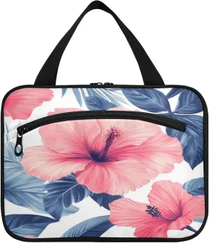 Flower Travel Toiletry Bag for Women & men Hanging Portable Toiletry Bag Large Capacity Travel Bag for Hold Cosmetics Skin Care Products Toiletries Medium