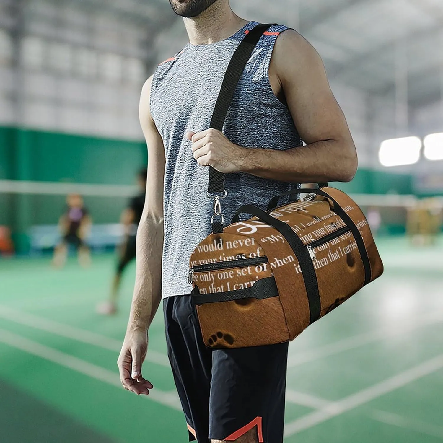 French Fries Fun Food Fitness Bag with Large Capacity Backpack And Waterproof Bag