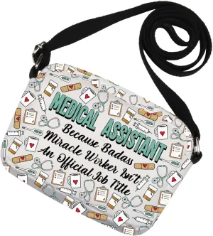 Funny Medical Assistant Gift MA Crossbody Bag for Nursing Assistant RMA Nurse Week Gift