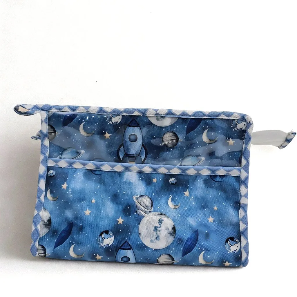 GALAXY WONDERS PRINT TrioZip Toiletry Bag