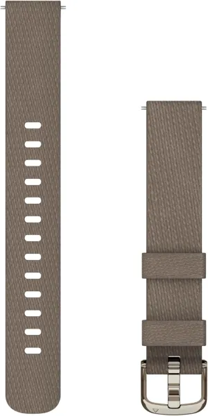 Garmin Lily® 2 Band, Coffee Nylon with Cream Gold Hardware