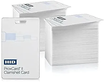 Genuine HID ProxCard II 1326 LMSMV Clamshell Proximity Card for Access Control. Pre-Programmed Standard 26 bit H10301 Format. (25 Pack)