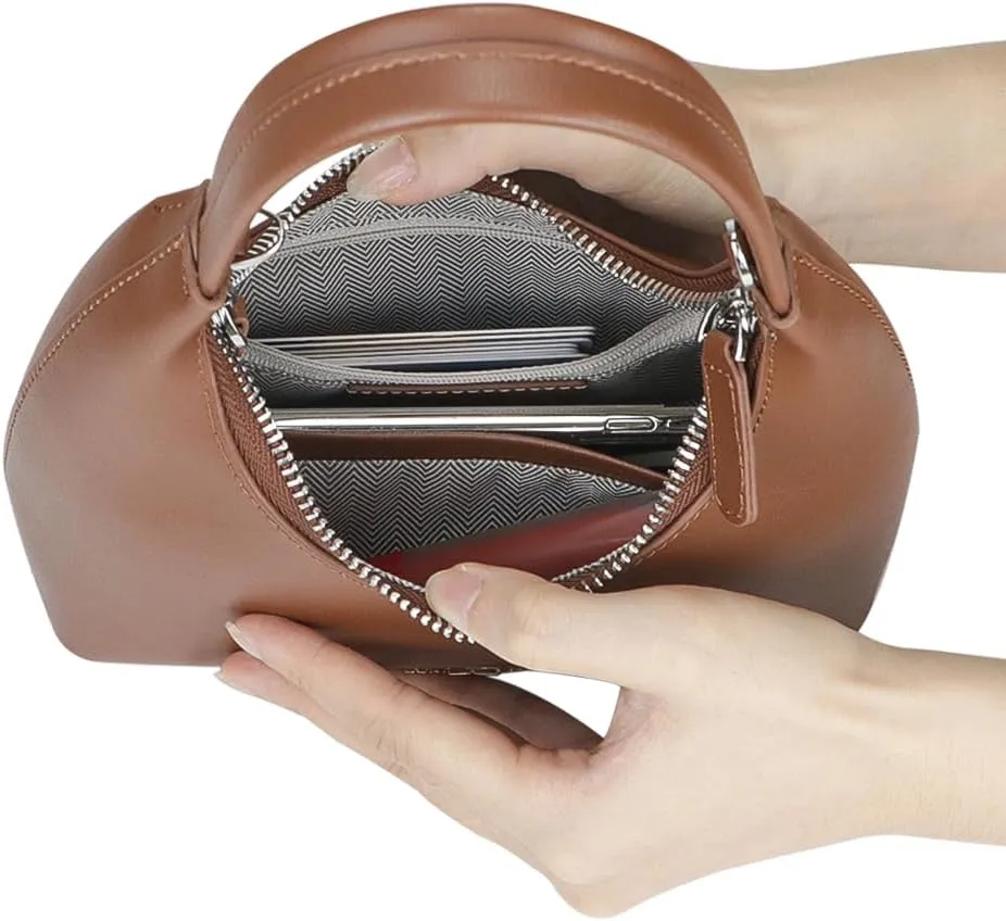 Genuine Leather Small Handbags for Women Fashion Casual Chain Shoulder Crossbody Bag 2600