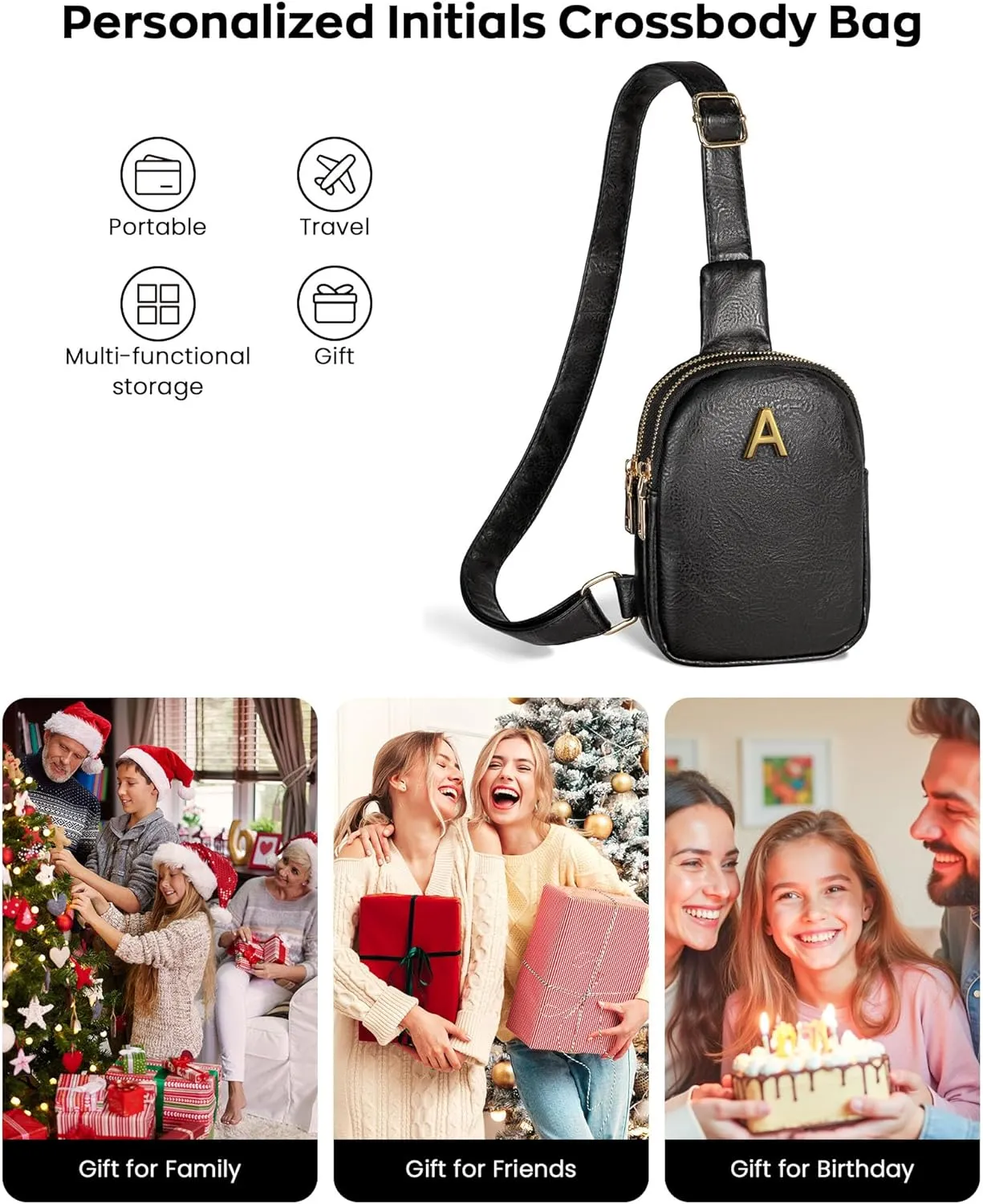 Gifts for Teen Girls, Personalized Mini Crossbody Bags for 8 9 10 11 12 13 14 15 16 17 18 19 20 21 Year Old Girls, Lightweight Fashion Purse for Her, Travel Essentials, Summer Vacation Stuff