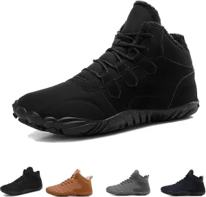Glacia Barefoot Shoes Winter for Women Men, Wide Toe Box Minimalist Waterproof Hiking Warm Snow Boots Sneakers