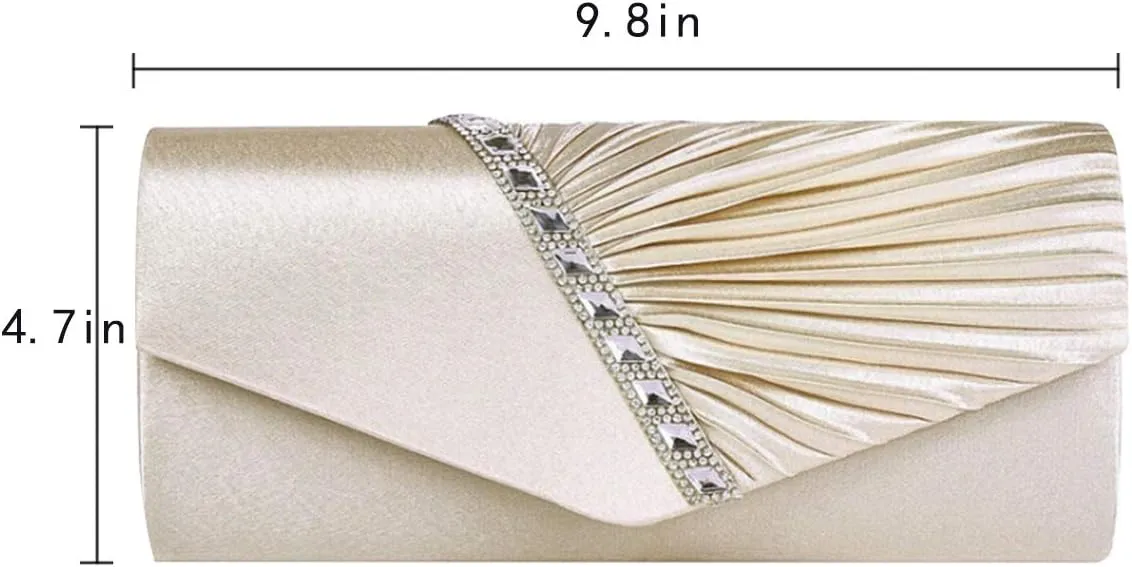 Goclothod Evening Clutch Handbag Women Fashion Crossbody Shoulder Bag Chain Purse