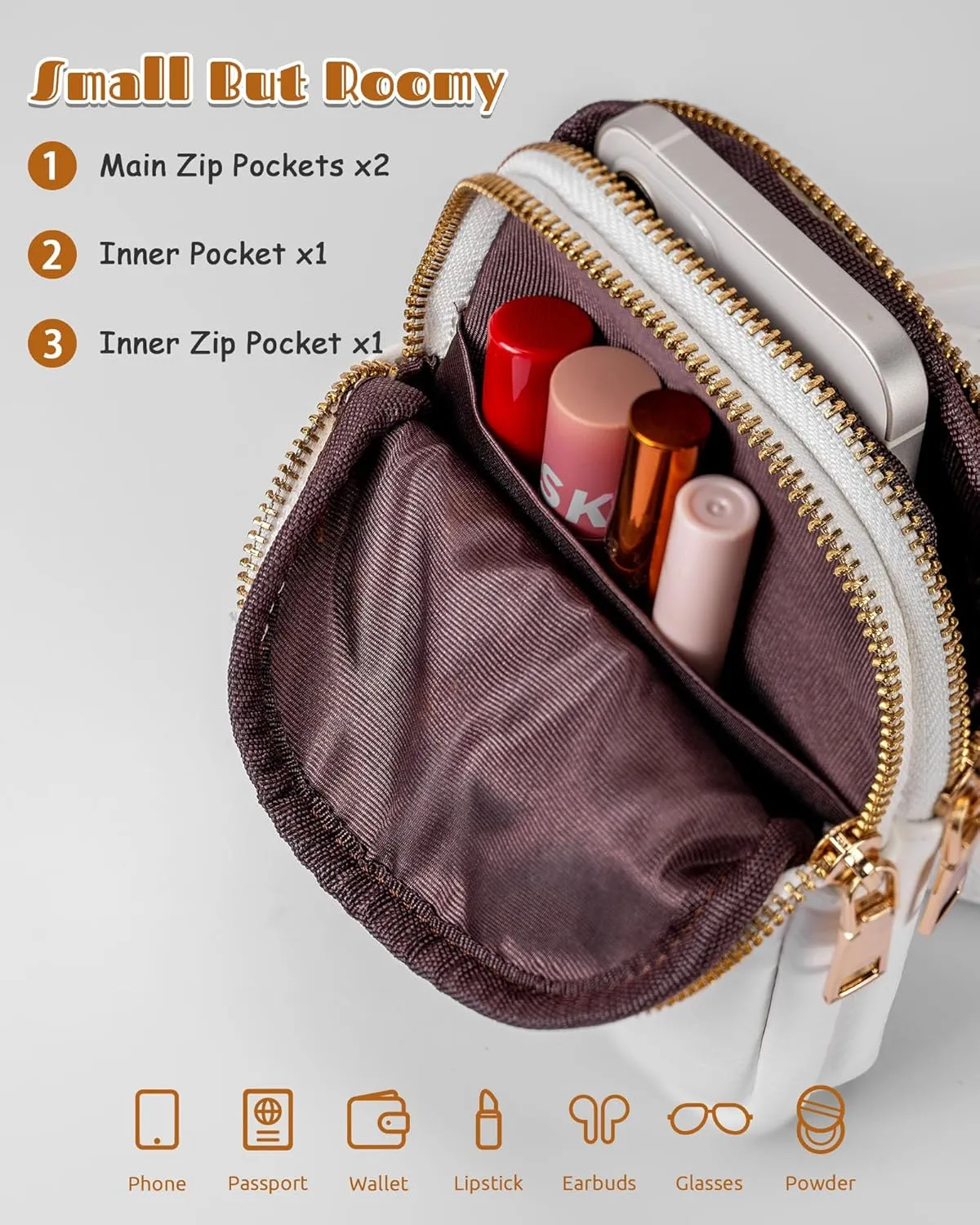Graduation Gifts for Teen Girls Women, Cross Body Purse with Initials, Mini Lightweight Sling Purse for Girls, Teen Girl Gifts Trendy Stuff, Cute Trendy Travel Fanny Pack with Letter