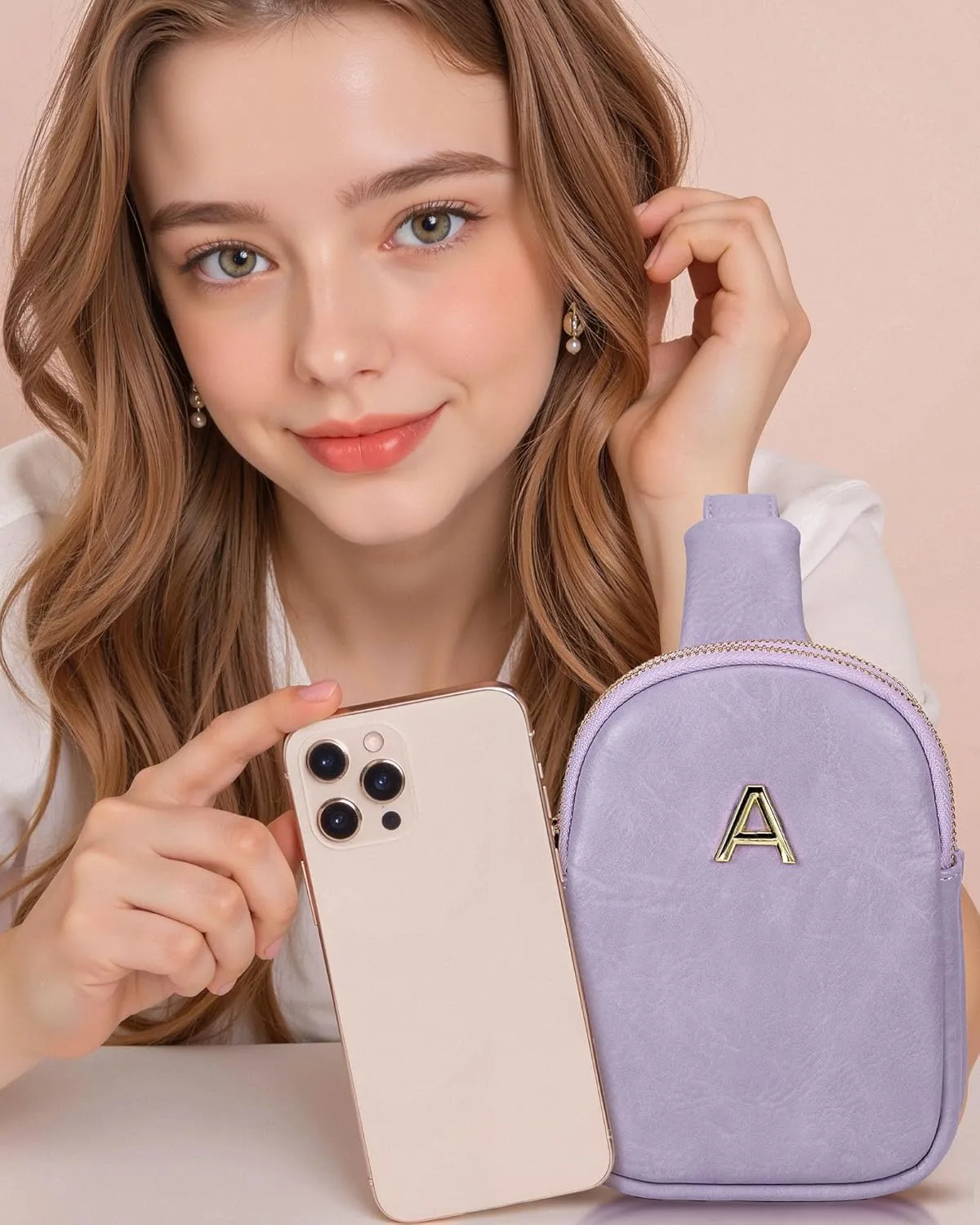 Graduation Gifts, Mini Crossbody Bags with Letter for Teen Girls Women, Cute Granddaughter Gifts, Over The Shoulder Bag, Lightweight Phone Purse for Daily Essentials, Tween Girls Trendy Stuff