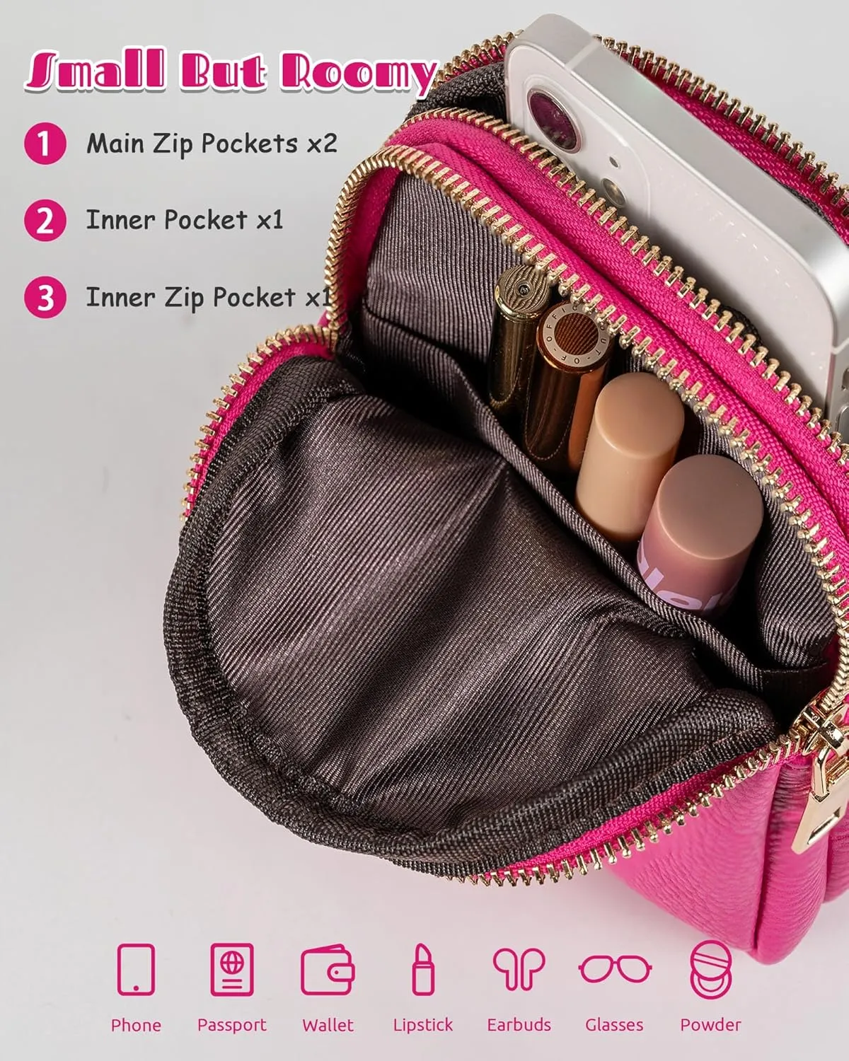 Graduation Gifts, Mini Crossbody Bags with Letter for Teen Girls Women, Cute Granddaughter Gifts, Over The Shoulder Bag, Lightweight Phone Purse for Daily Essentials, Tween Girls Trendy Stuff