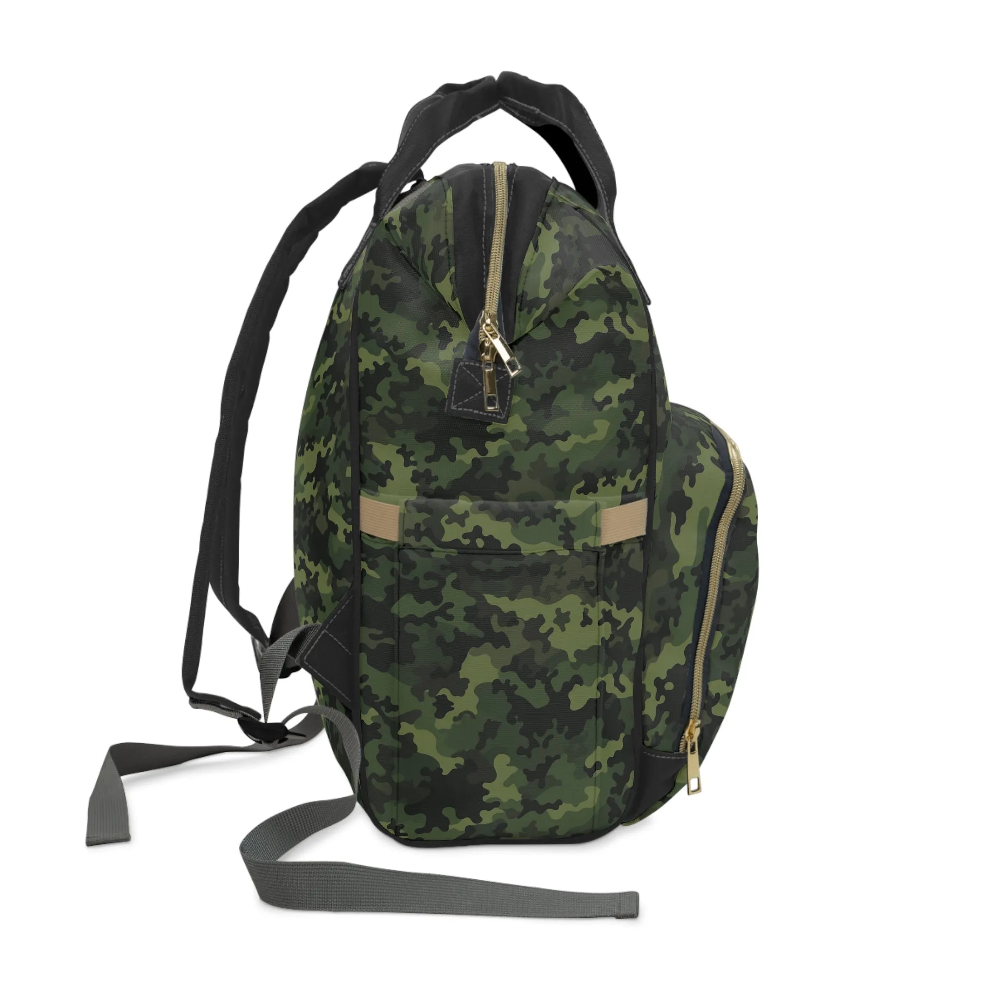 Green Camo Diaper Backpack